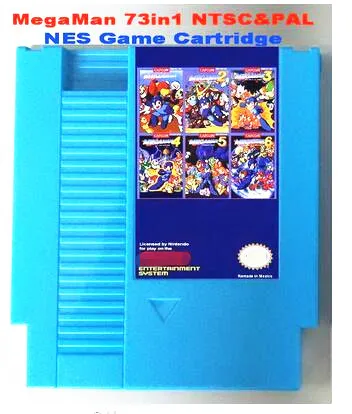 

Free 73in1-NTSC&PAL Games Cartridge for MegaMan1-6&RockMan1-6 , 72 Pins for NES Game Cartridge Replacement Shell