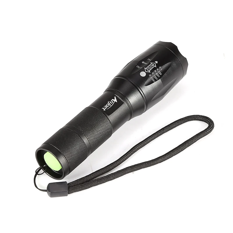 Anjoet A100 CREE XML L2 U3 LED 5000Lm Zoom Tactical Aluminum Flashlight Zoomable Torch Lamp For AAA 18650 Rechargeable Battery