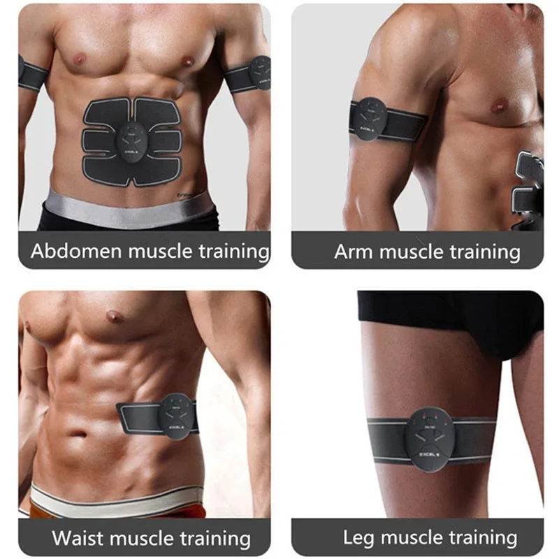 EMS-estimulador muscular inteligente Unisex, dispositivo de entrenamiento de abdominales, pérdida de peso corporal, adelgazante