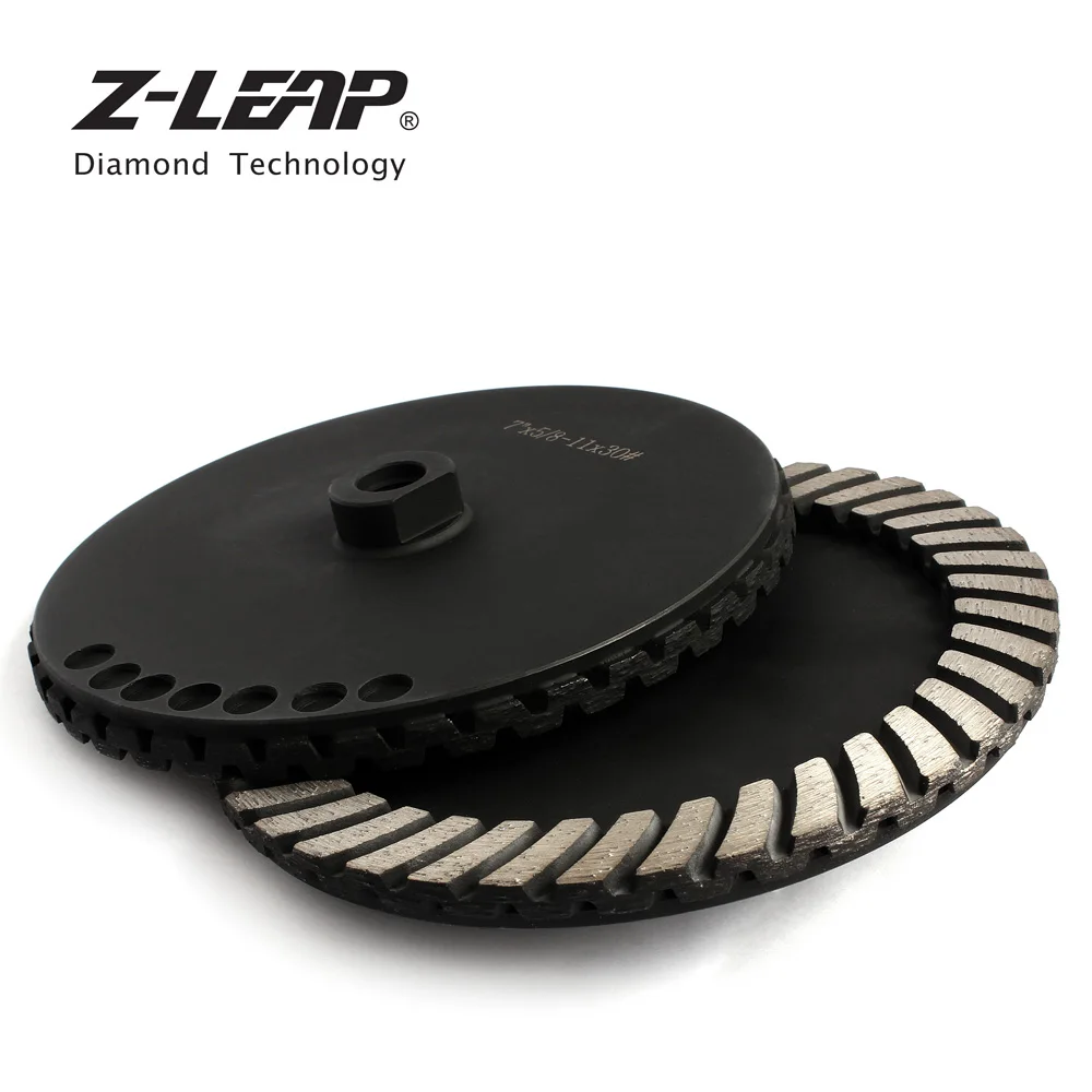 

Z-LEAP 7inch Diamond Grinding Cup Double Row Granite Marble Stone Grinding Wheel Abrasive Disc Power Tool 5/8-11 Thread 30# Grit