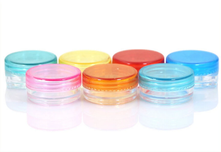 

10000 pieces/lot 2g jar mini sample refillable cosmetic cream jar empty powder jar 2g lip blam jar