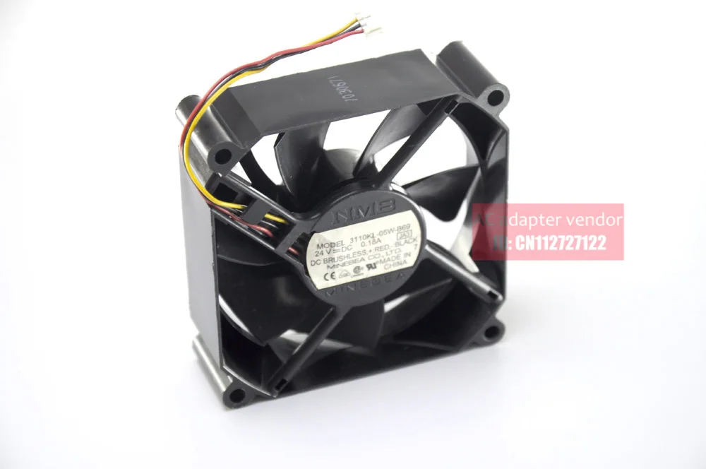 NMB-MAT 8025 24V 0.18A 3110KL-05W-B69  Power Inverter 8cm fan 3 lines