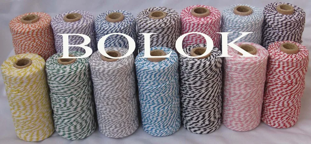 32 kinds color Cotton Baker twine (110yard/spool) 32pcs/lot  cotton twine wholesale by free shipping