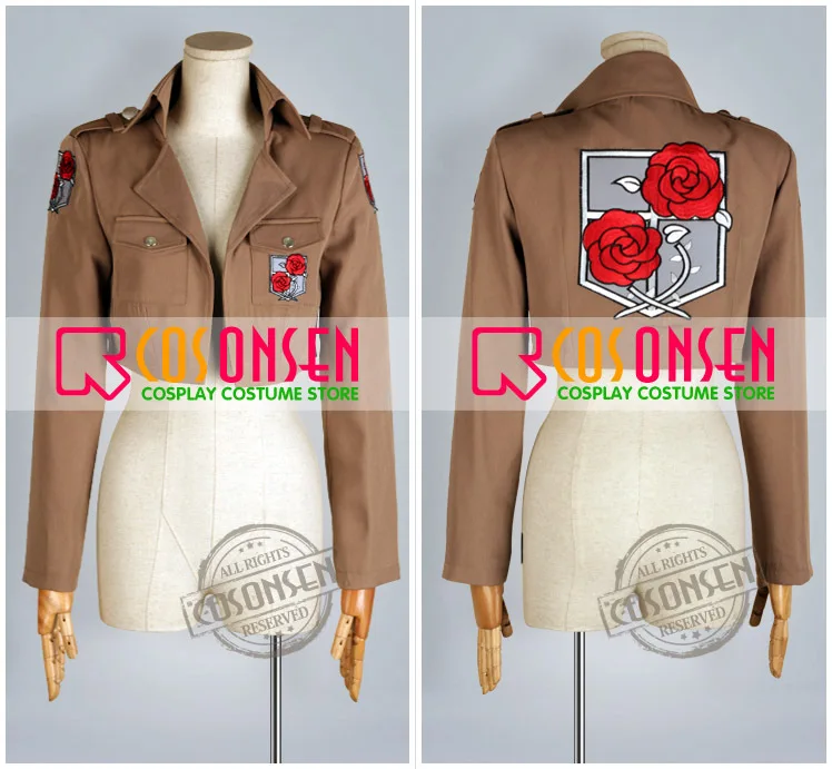 COSPLAYONSEN Attack on Titan Shingeki no Kyojin Legion Training Corp Scouting Legion Military Police Staioned Corps Costume