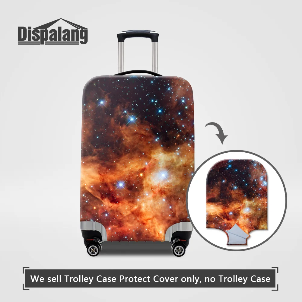 Dispalang Travel On Road Luggage Cover Galaxy Star Stretch Elastic Suitcase Protective Trunk Covers For 18 20 22 24 26 28 30Inch