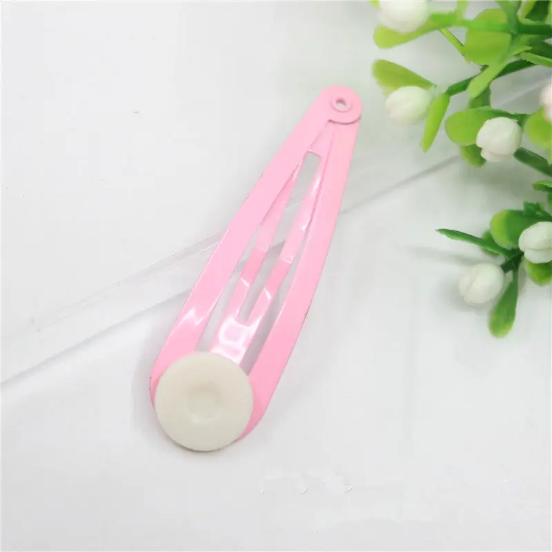 100pcs 5CM Drop Shaped Hair Clip Colorful Child Hairpin BB Clip DIY Jewelry Accessories