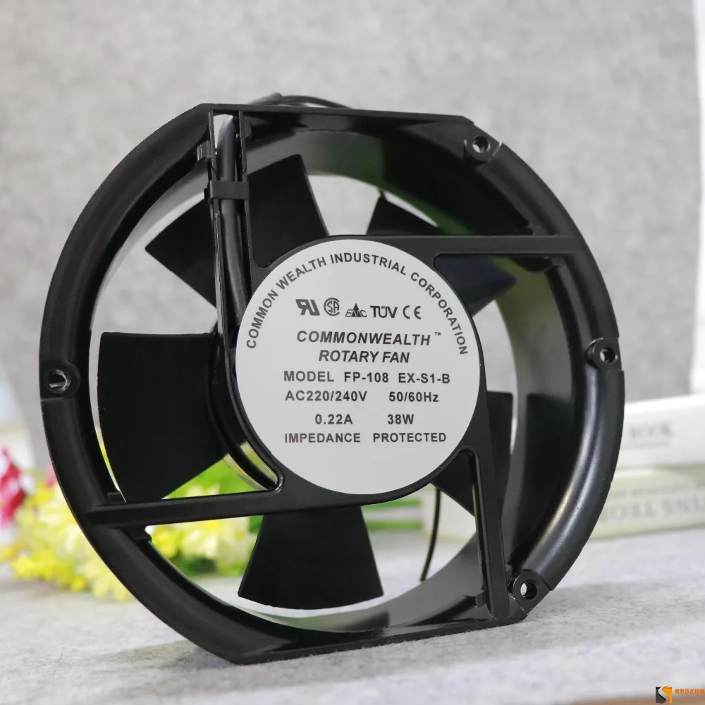 AVC Free Delivery.EX-S1-B FP-108 17250 ball bearing fan 220V 17cm fan