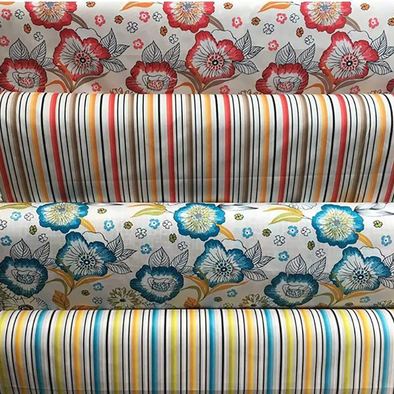 HLQON Printed Cotton Linen Fabric For patchwork Table Cloth,DIY Quilting & Sewing Sofa,Cushion Material Curtain,Bag