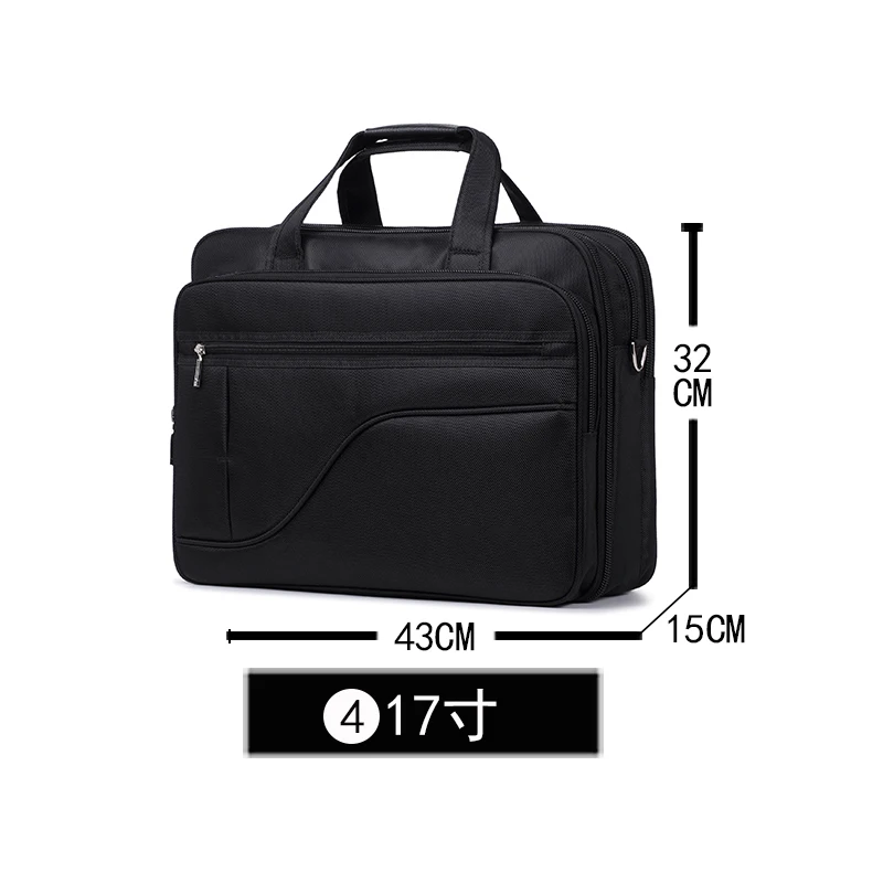 Oxford briefcase laptop bag cross section men handbag canvas travel casual bags office computer bag business waterproof shoulder