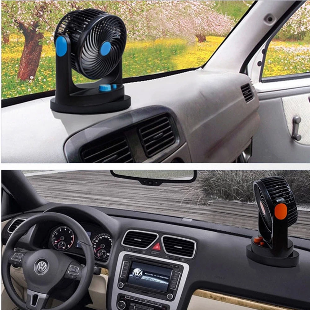 24V for truck 360 Degree Rotating Air Conditioner car Fan Ventiladores Para Vehiculos Strong Wind Cooling Fan