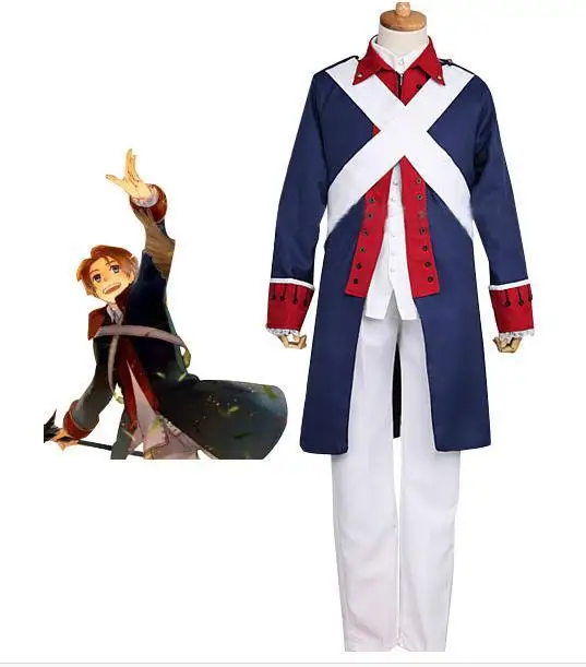 

Axis Powers Hetalia America Independence War Cosplay Costume USA Cotton Uniform Cloth Cosplay Costume