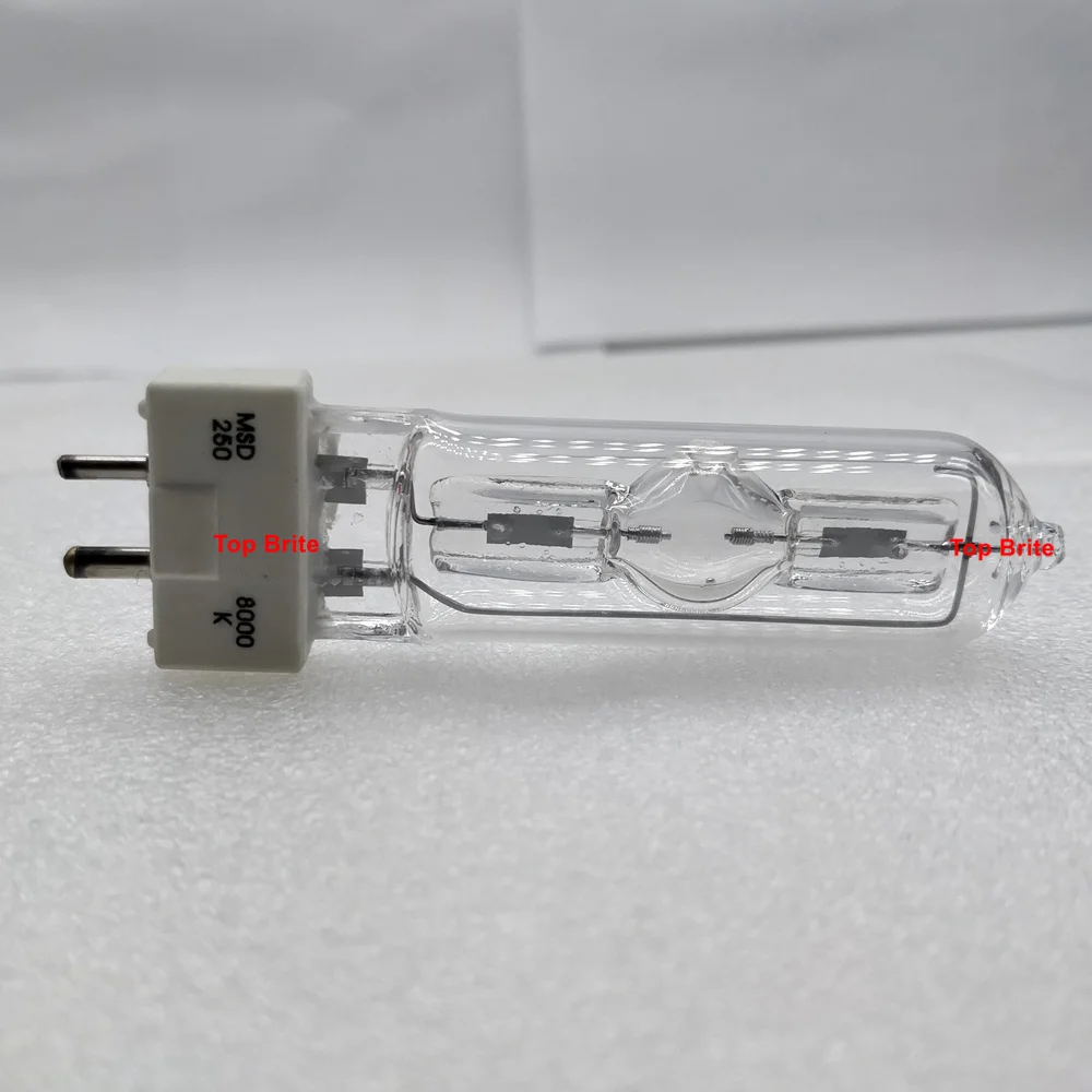 Free Shipping 10Pcs/Lot Disco Lamp Stage Light Lamp MSD 250/2 MSD250W Watts 90V MSR Bulb NSD 250W 8000K Metal halogen Lamp Bulbs