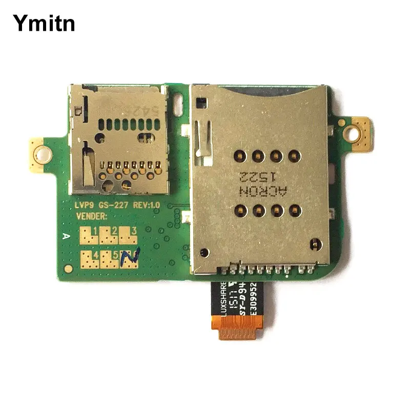 Ymitn Micro SD TF & Khay Sim Khe Cắm Cáp Mềm Cho Máy Tính Bảng Lenovo A7600 A7600H A7600F A7600HV 3G phiên Bản