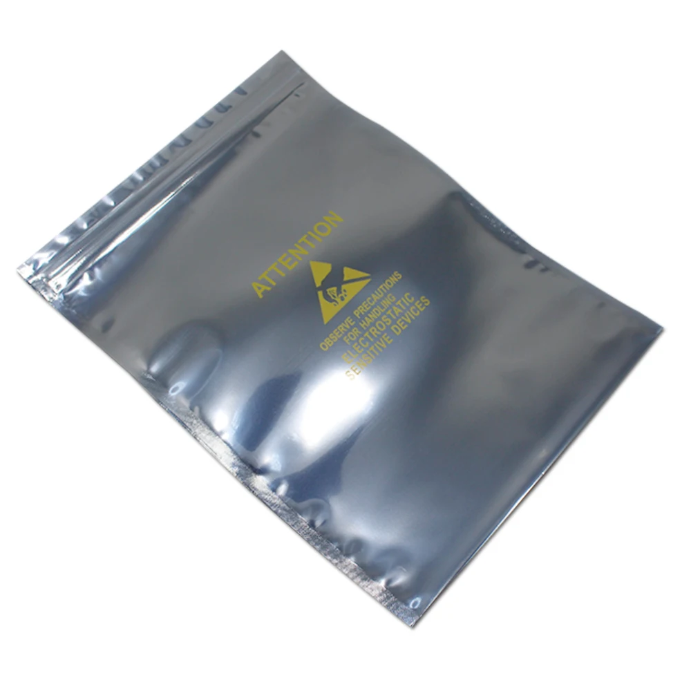 

350pcs/Lot DHL Clear Antistatic Zipper Top Self Seal Plastic Storage Bag For Electronic Accessories ESD Shielding Package Pouch