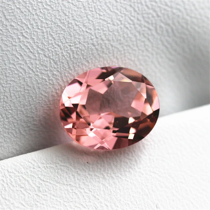 Oval shape pink Morganite Brazil AAAAAAAA quality for jewelry making ring surface faceted stone gems brilliant gems