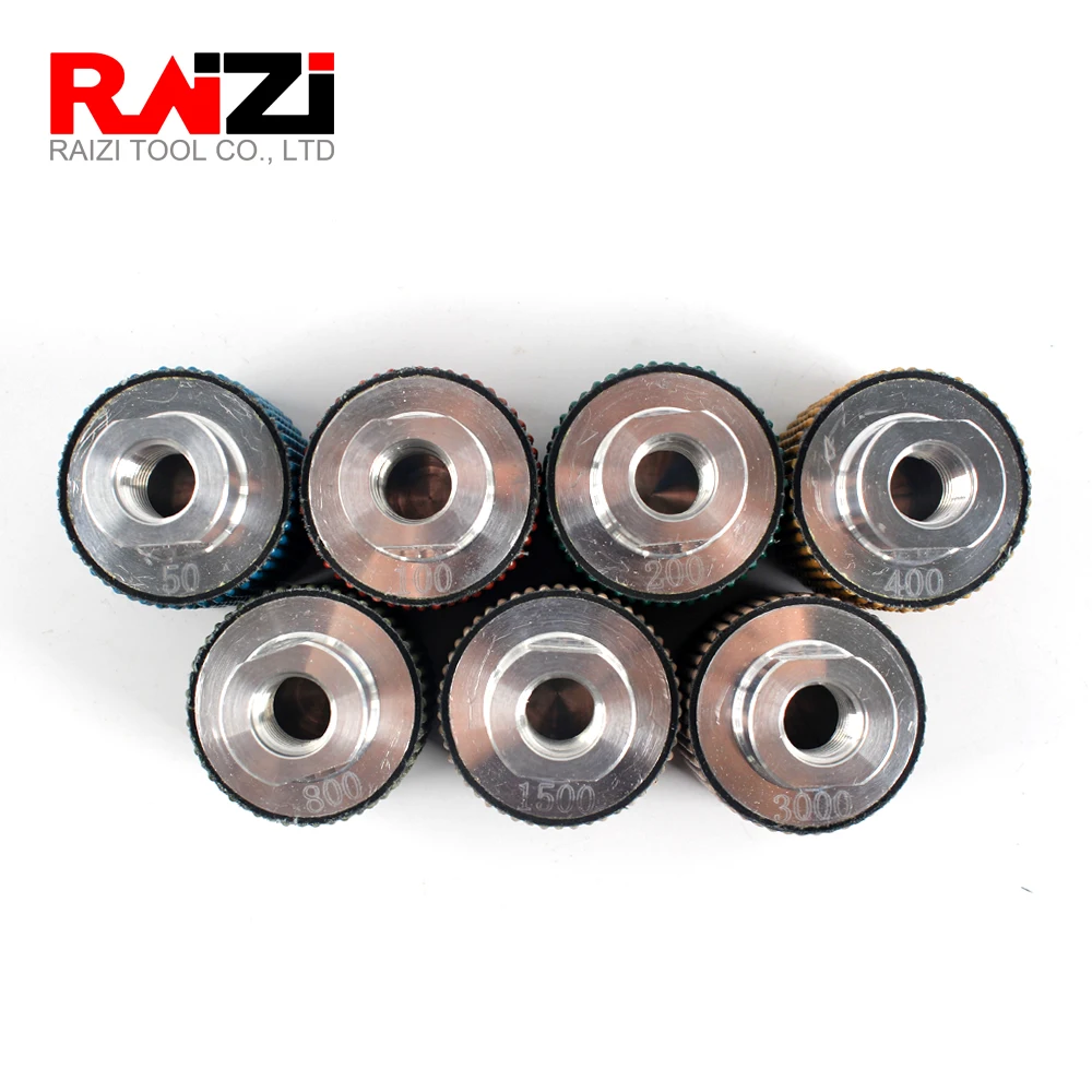 Raizi 2 Inch Diamond Dry Polishing Drum Wheel For Bowl Holes On Granite Marble Countertop 50 mm Grit 50-3000 angle grinder wheel