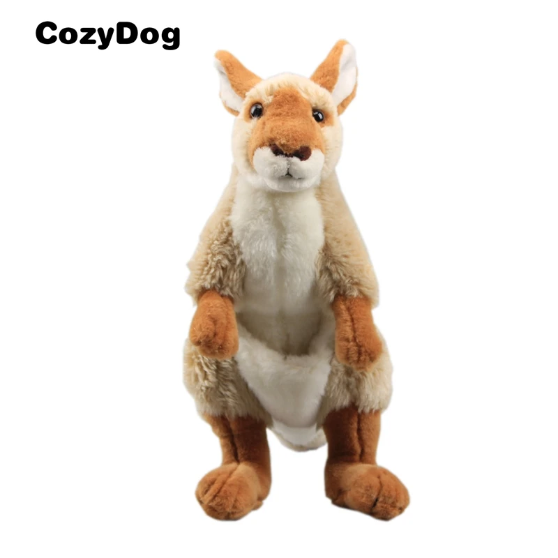 

35 CM Lifelike kangaroo Plush Stuffed Toy Doll Simulation Toys Kids Gift RealLife Soft Stuffed Animals