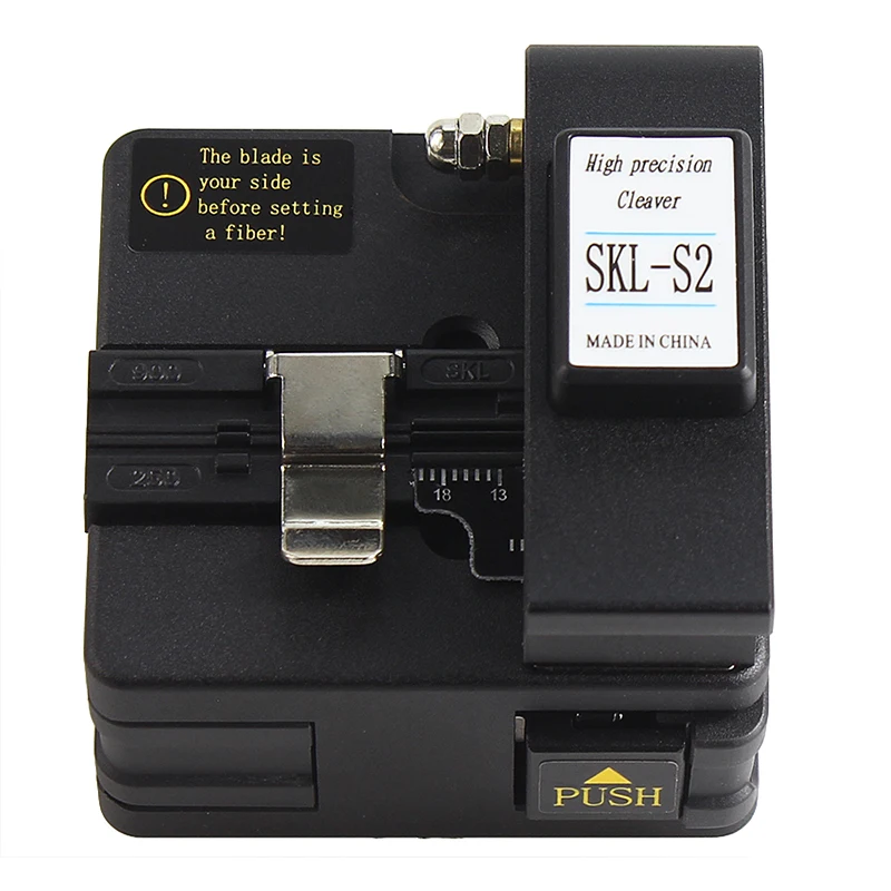 High Precision SKL-S2 Optical Fiber Cleaver FTTH 125um  Black Fiber Optics Cutter