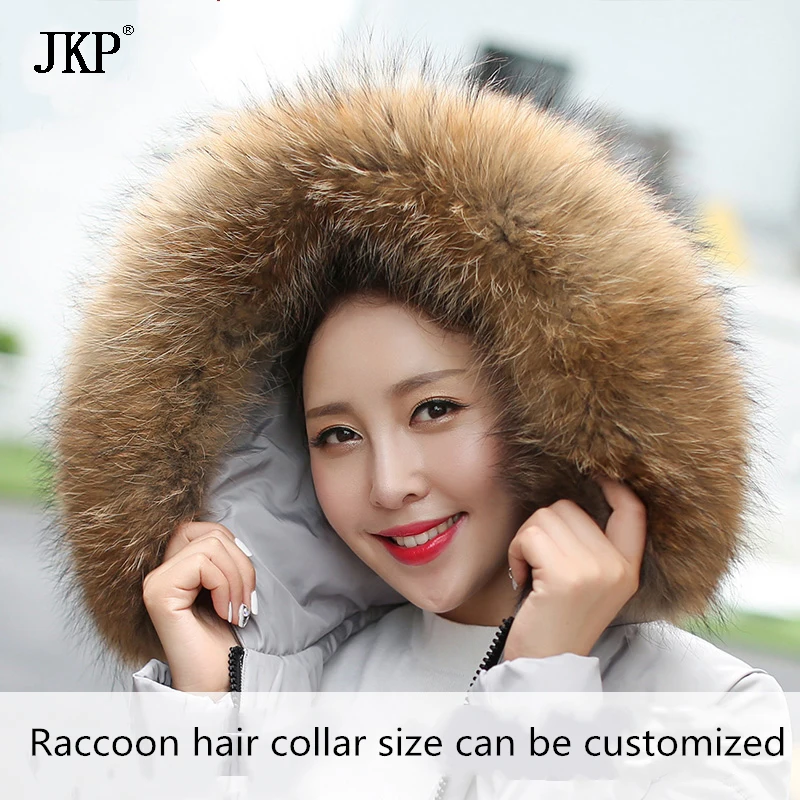 Real Raccoon Fur Collar Womens 100% Natural Fur Gray Collar Real Fur Shawl Raccoon collar Fur Scraves  JKP1025