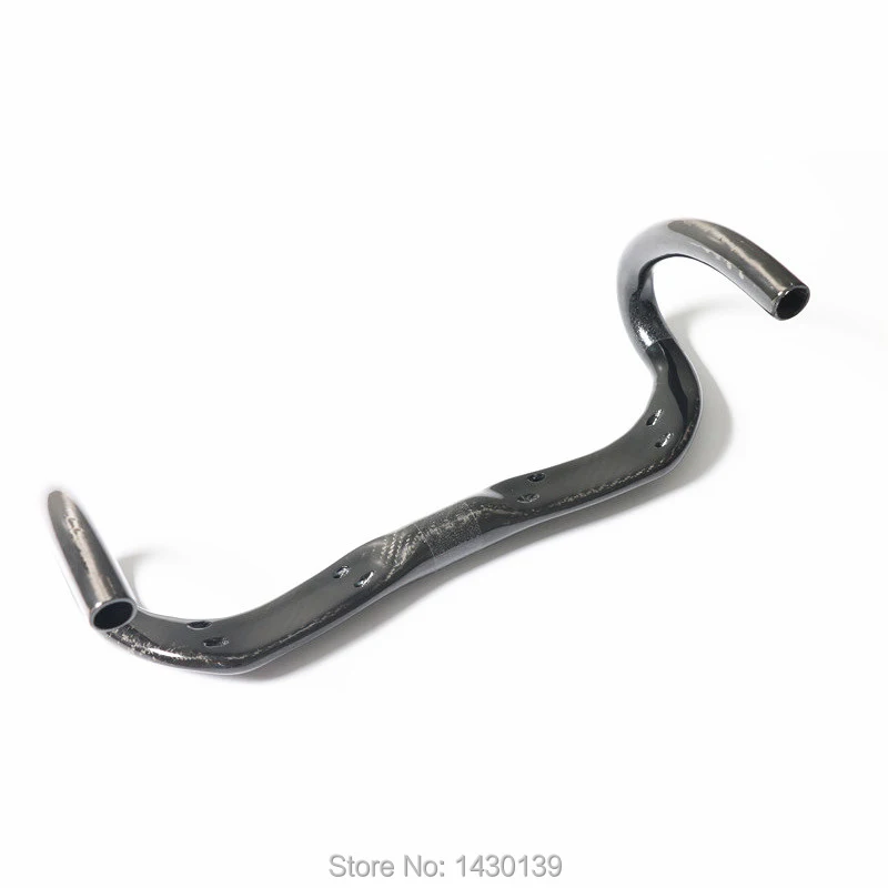 Full Carbon Fiber Bike Handlebar Compact Type Racing Road Bicycle Glossy Matt 3K Full Carbon Lightest 31.8*380-440mm Newest