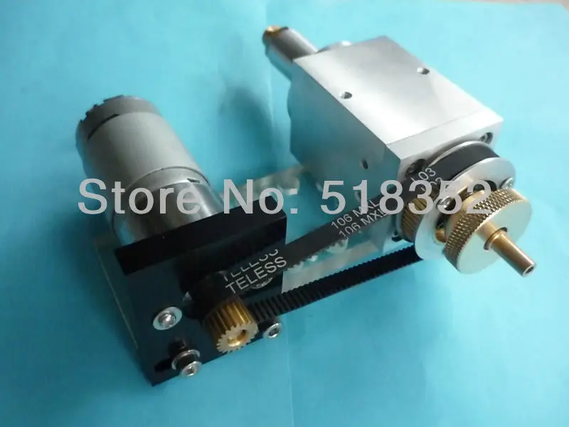 

Rotating Assembly Set for Jinma EDM Drilling Machine, including DC Geared Motor Drive, Belt, Isolator Plate