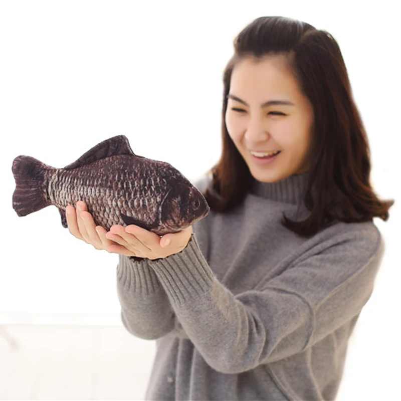 1pcs 28cm New Crucian Fish Pillow Stuffed Plush Animal Fish Toy Sea Fish Stuffed Dolls Toy For Children Valentine Christmas Gift