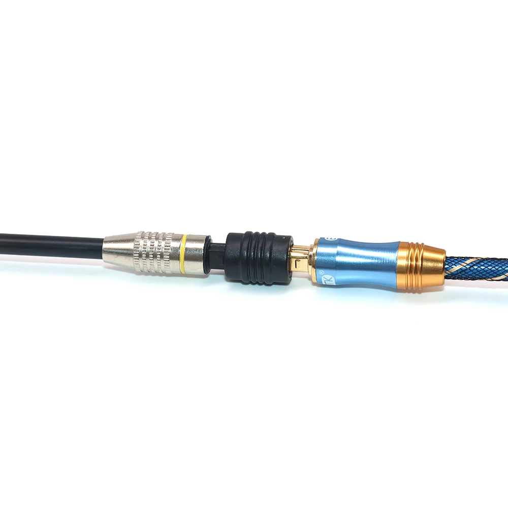 EMK 2pc Toslink di Estensione Accoppiatore Adattatore Audio Digitale Ottico Femmina a Femmina Presa del Connettore del Cavo