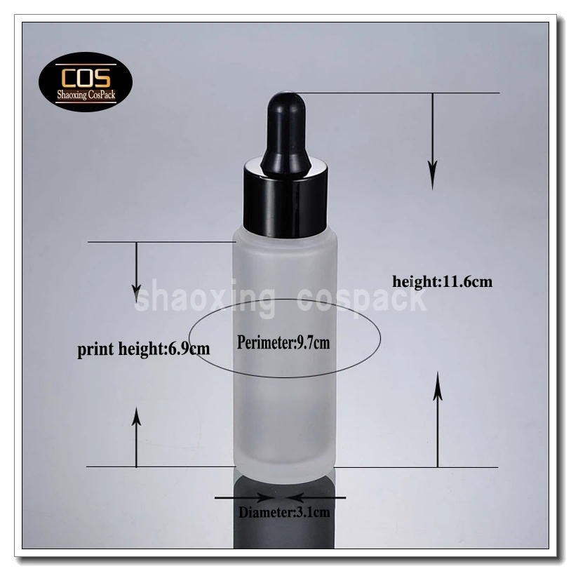 

100pcs empty DB26 30ml glass dropper , 1oz glass dropper bottles wholesale , 30 ml frost glass bottle with black rubber dropper