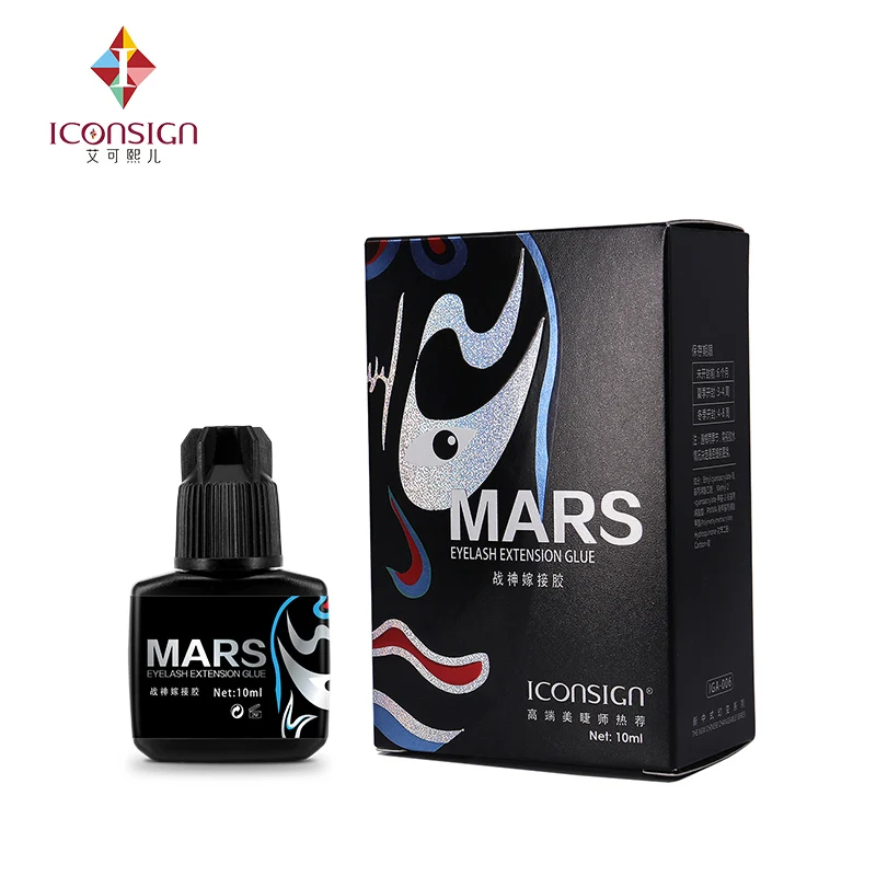 5ml  ICONSIGN New items for MARS eyelash extension glue 3 seconds Fast dry Low smell No sensitive keep 40 to 50 days