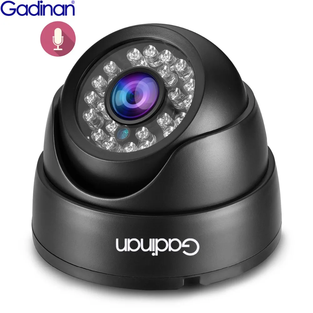 

Gadinan Full HD 4MP(3MP) Audio Sound Face Detection Comparison Security Night Vision Plastic Dome IP Camera DC 12V/48V POE XMEYE