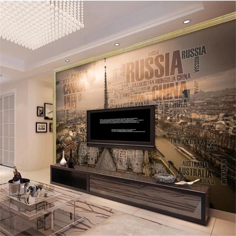 Custom wallpaper 3d mural papel de parede European ancient city dusk TV background wall living room bedroom 3d wallpaper behang