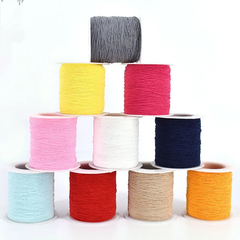 0.3mm fine wrinkle elastic line elastic rope sewing bottom line spandex round elastic band closing elastic line