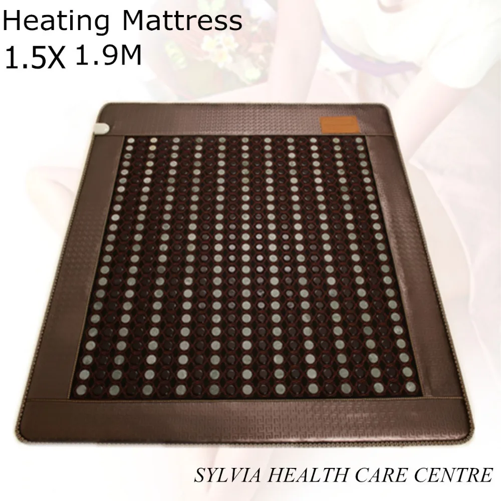 

2018 NEW Natural tourmaline mat beauty sleeping mattress jade health care heating pad heat 10-70 Celsius 1.5X1.9M/ 59''X74.8''