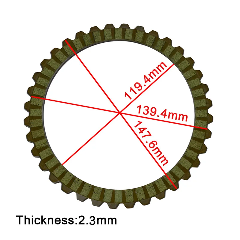 AHL Clutch Plates & Steel Plates Friction Discs Green For Harley XL883 2004-2008 XL1200 SPORTSTER 1991-2011 XL1200X 2010-2015