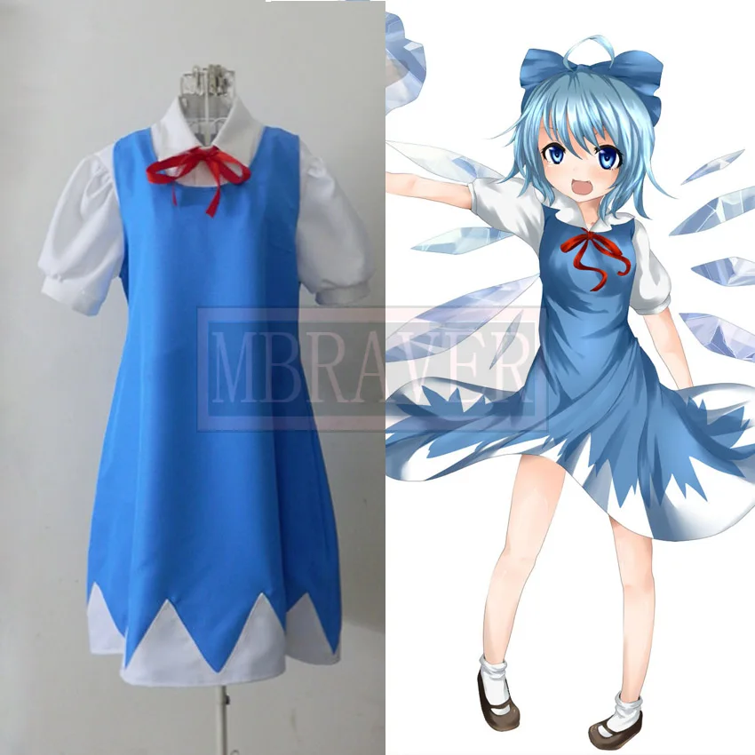 

Touhou Project Cirno Cosplay Costume Custom Made Any Size