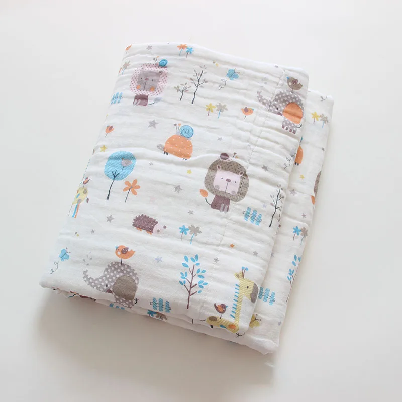 Newborn Blankets Bath Gauze Baby Swaddles Soft Infant Wrap Sleepsack 100% Cotton Play Mat Baby Stroller Cover