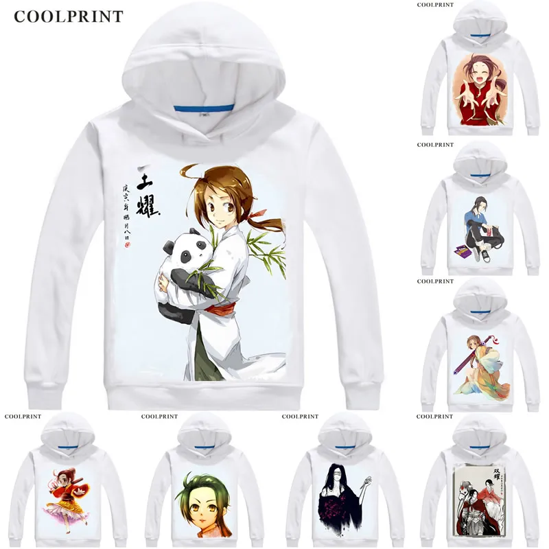 

Coolprint China Asian Allied Forces Mens Hoodies Axis Powers Hetalia Men Sweatshirt Streetwear Anime Hoodie Printed Long Hooded