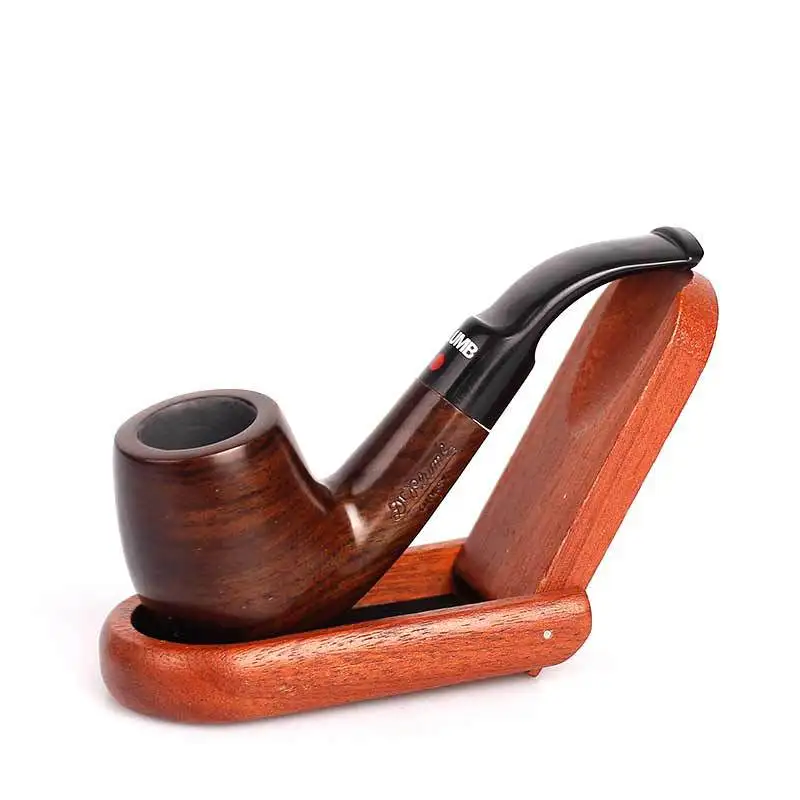 New Mini Creative Classic Handmade Upscale Ebony Wood Pipes Smok Smoking Pipe Cigar Tobacco Pipe Mouthpiece  Cigarette Holder