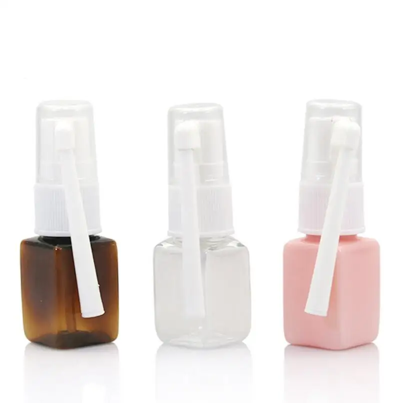 

10ML Square Nasal Spray Bottles, PET atomizer Cosmetic Packing container Medical Bottles Wholesale