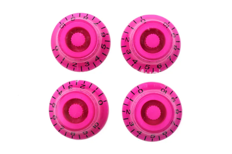 1 Set of 4pcs Niko Pink Top Hat Electric Guitar Knobs For LP SG Style Electric Guitar Free Shipping Wholesales