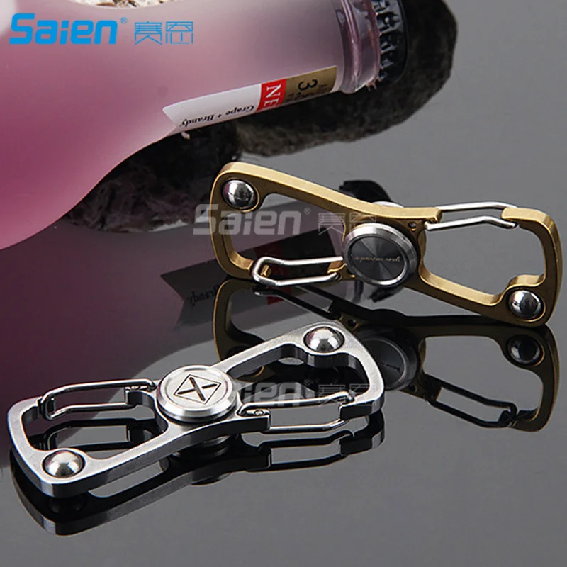 Multifunction Fidget Spinner, Bottle Opener, Key Chain, ID Clip and Carabiner