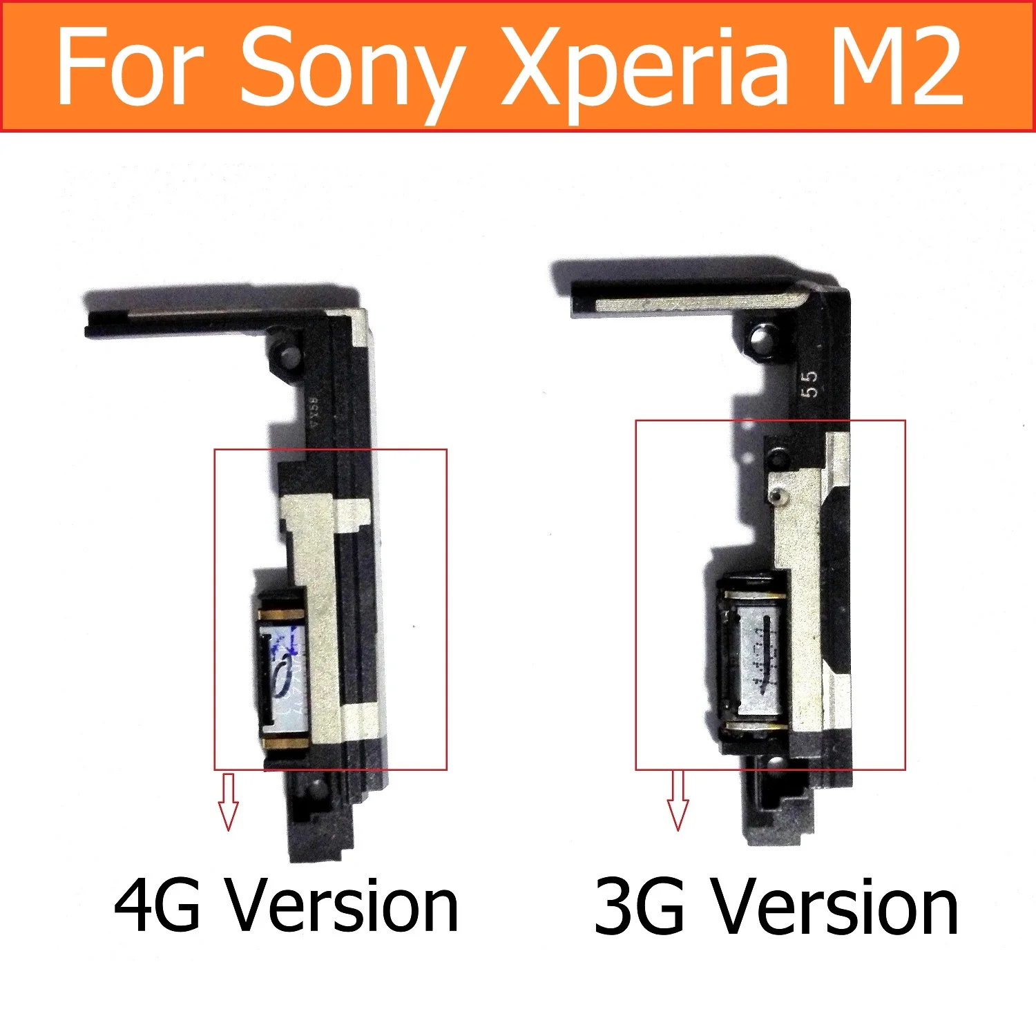 

100% Genuine RF ribbon Flex Cable For Sony Xperia M2 Aqua 3G 4G earspeaker Antenna module with earpiece speaker replacement part