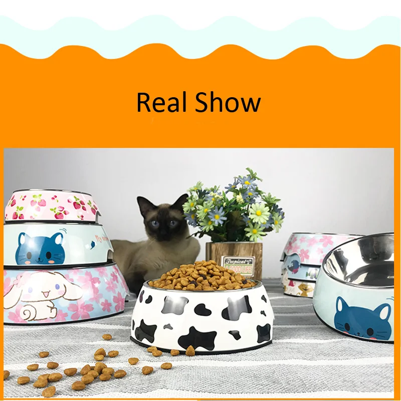 Hot selling removable Melamine and stainless steel pet bowl dog&cat bowls миски для собак миска для кошки