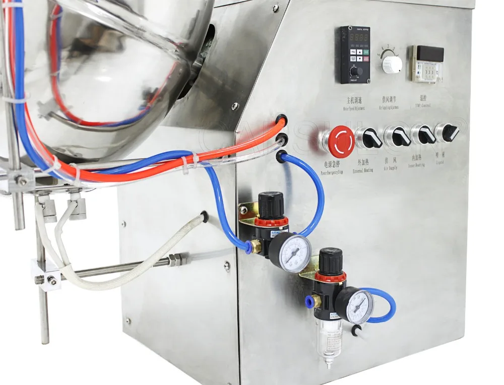 TabCN-Coa 400 110V 60HZ Máy Tính Bảng Coater/Gối Phủ Máy/Máy Tính Bảng Lớp Phủ Hệ Thống phù Hợp Với Hầu Hết Của Lớp Phủ Chất Liệu