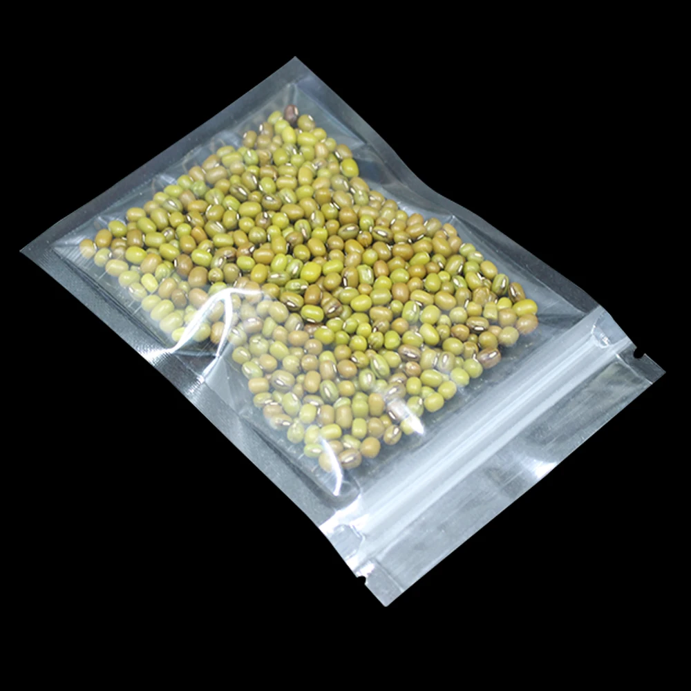 

9*13cm 200Pcs/ Lot Clear Self Seal High Quality Pack Zip Lock Poly Bags Dried Flower Tea Powder Zipper Top Plastic Storage Pouch