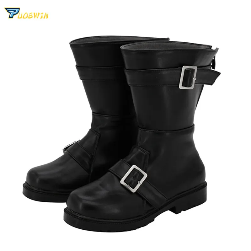 Chaussures de Cosplay de Gardien d'Anges de la Mort, Bottes de Cosplay sur Mesure, Rayon Catastrophique, Satsuriku No Tenkr