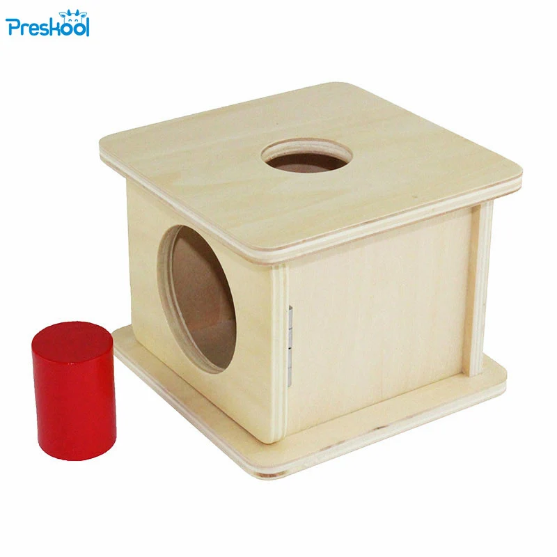 

Montessori infant Toy Wood Small Cylinder Matching Box Learning Educational Preschool Training Brinquedos Juguets 24 months toys