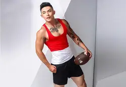 Chaleco sin mangas Sexy para hombre, ropa deportiva transpirable dividida, personalizada, envío gratis