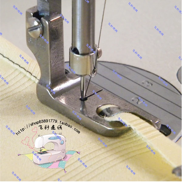 2pcs Industrial Sewing Machine Flat Roller Presser Foot 5.60mm Full Steel 7/32 Crimping Foot