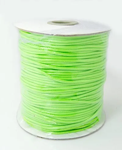 

Korean Wax Cord, LawnGreen, 2mm, 100yard/roll